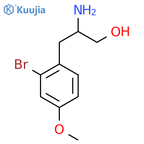 2-amino-3-(2-bromo-4-methoxyphenyl)propan-1-ol structure