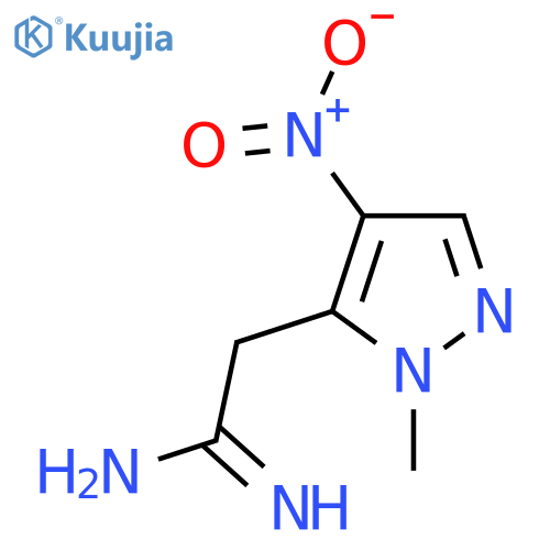 2-(1-methyl-4-nitro-1H-pyrazol-5-yl)ethanimidamide structure