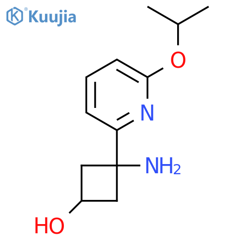 3-amino-3-6-(propan-2-yloxy)pyridin-2-ylcyclobutan-1-ol structure