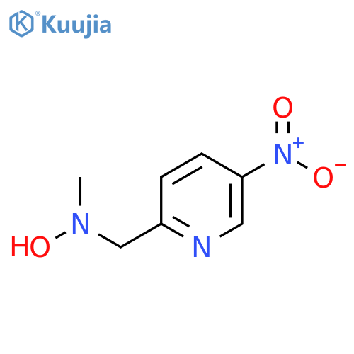 N-methyl-N-(5-nitropyridin-2-yl)methylhydroxylamine structure