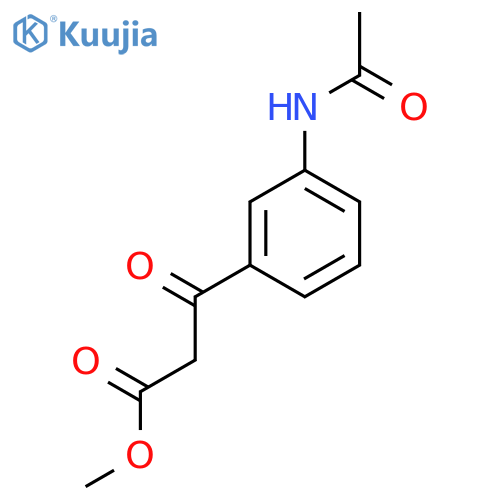 methyl 3-(3-acetamidophenyl)-3-oxopropanoate structure