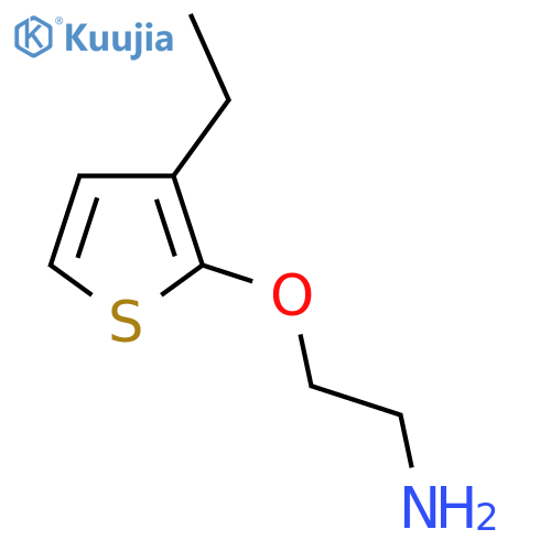 2-(3-ethylthiophen-2-yl)oxyethan-1-amine structure