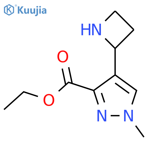 ethyl 4-(azetidin-2-yl)-1-methyl-1H-pyrazole-3-carboxylate structure