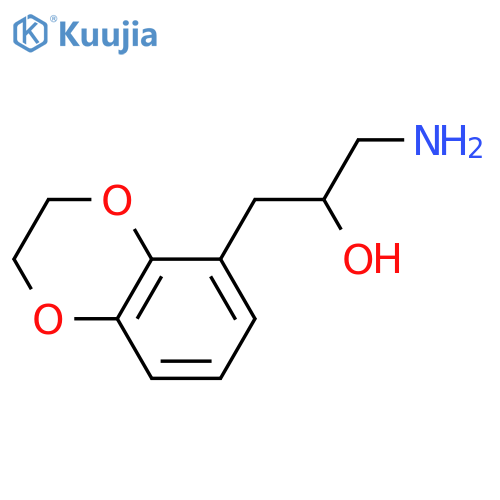 1-amino-3-(2,3-dihydro-1,4-benzodioxin-5-yl)propan-2-ol structure