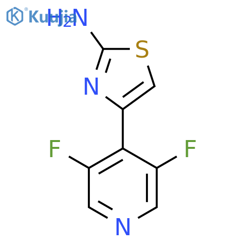 4-(3,5-difluoropyridin-4-yl)-1,3-thiazol-2-amine structure