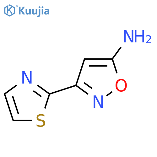 3-(1,3-thiazol-2-yl)-1,2-oxazol-5-amine structure