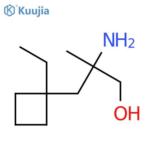 2-amino-3-(1-ethylcyclobutyl)-2-methylpropan-1-ol structure