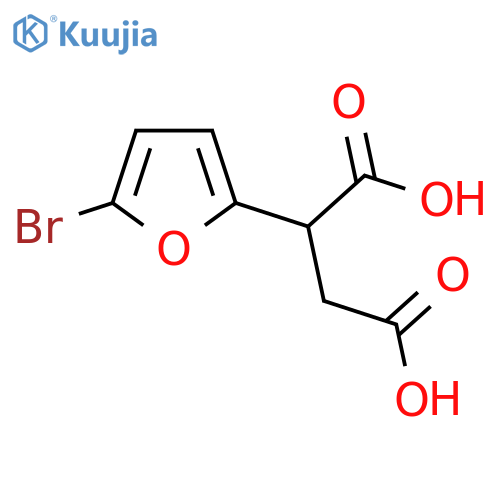 2-(5-Bromofuran-2-yl)butanedioic acid structure