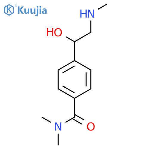 4-1-hydroxy-2-(methylamino)ethyl-N,N-dimethylbenzamide structure