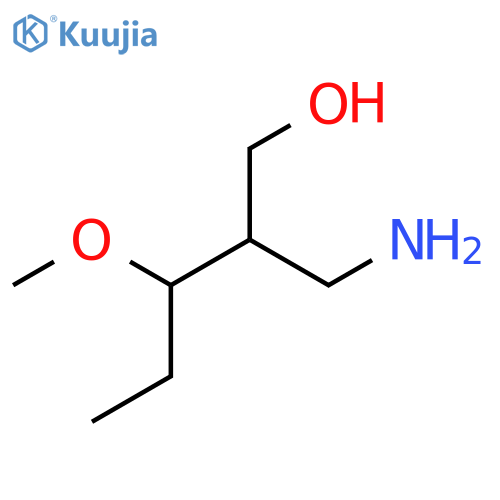 2-(aminomethyl)-3-methoxypentan-1-ol structure