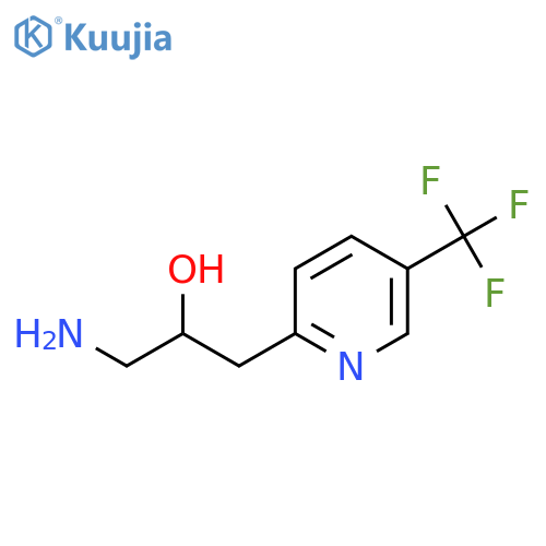 1-amino-3-5-(trifluoromethyl)pyridin-2-ylpropan-2-ol structure
