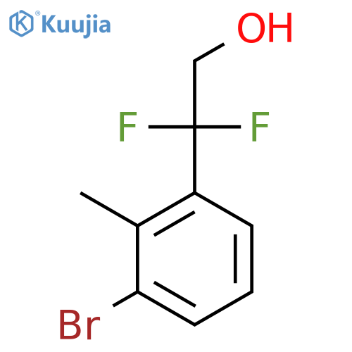 2-(3-bromo-2-methylphenyl)-2,2-difluoroethan-1-ol structure