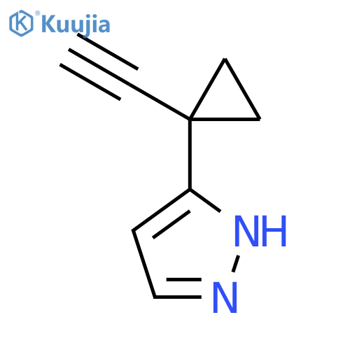 3-(1-ethynylcyclopropyl)-1H-pyrazole structure