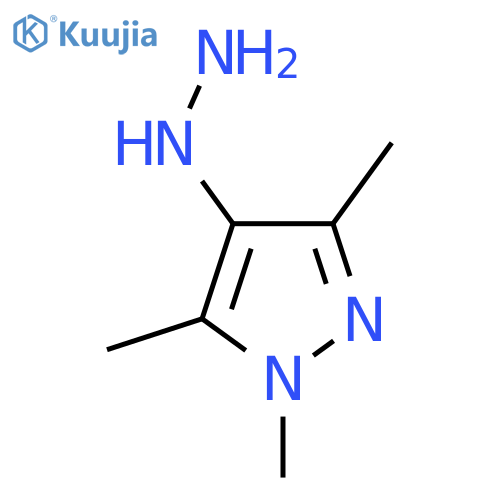 4-hydrazinyl-1,3,5-trimethyl-1H-pyrazole structure