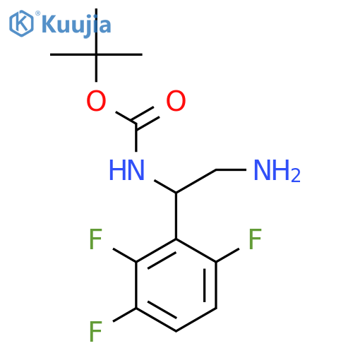 tert-butyl N-2-amino-1-(2,3,6-trifluorophenyl)ethylcarbamate structure