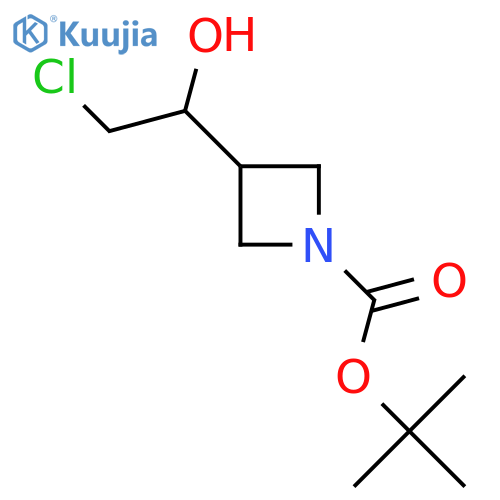 tert-butyl 3-(2-chloro-1-hydroxyethyl)azetidine-1-carboxylate structure