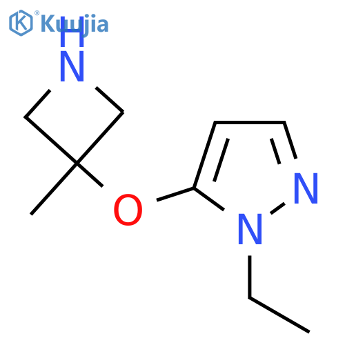 1-ethyl-5-(3-methylazetidin-3-yl)oxy-1H-pyrazole structure