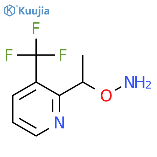 O-{1-3-(trifluoromethyl)pyridin-2-ylethyl}hydroxylamine structure
