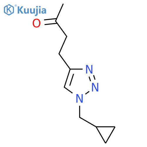 4-1-(cyclopropylmethyl)-1H-1,2,3-triazol-4-ylbutan-2-one structure