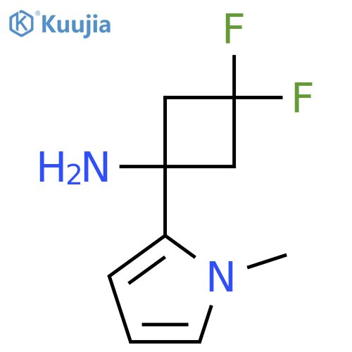 3,3-difluoro-1-(1-methyl-1H-pyrrol-2-yl)cyclobutan-1-amine structure