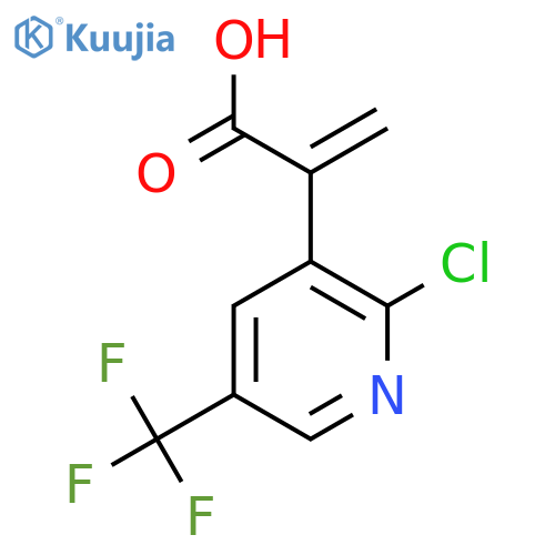 2-2-chloro-5-(trifluoromethyl)pyridin-3-ylprop-2-enoic acid structure