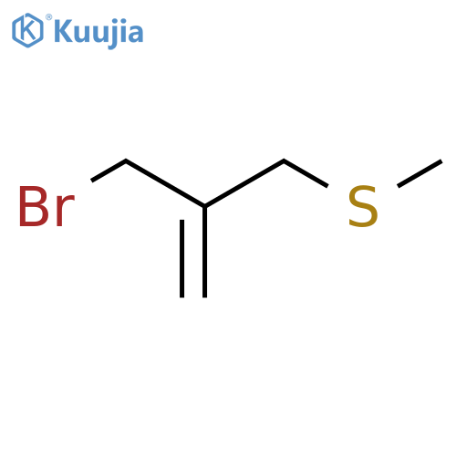 2-(bromomethyl)-3-(methylsulfanyl)prop-1-ene structure