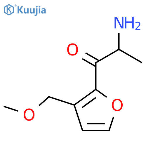 2-amino-1-3-(methoxymethyl)furan-2-ylpropan-1-one structure