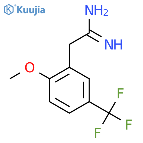 2-2-methoxy-5-(trifluoromethyl)phenylethanimidamide structure