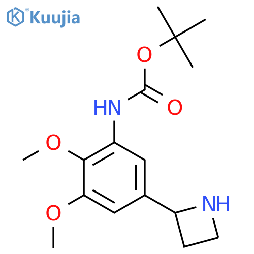 tert-butyl N-[5-(azetidin-2-yl)-2,3-dimethoxyphenyl]carbamate structure