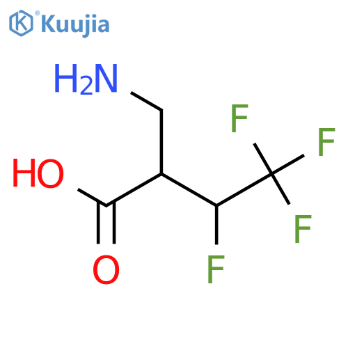 2-(aminomethyl)-3,4,4,4-tetrafluorobutanoic acid structure