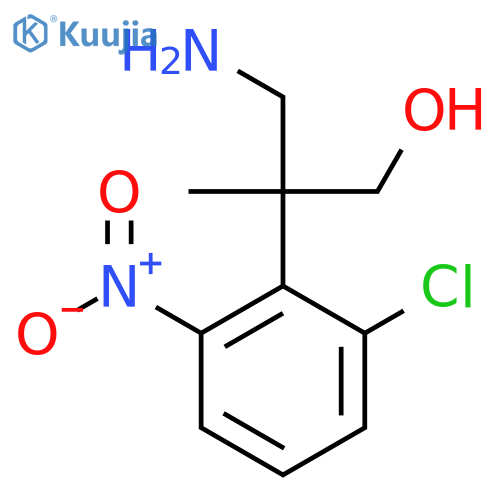 3-amino-2-(2-chloro-6-nitrophenyl)-2-methylpropan-1-ol structure