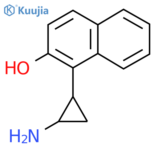 1-(2-aminocyclopropyl)naphthalen-2-ol structure