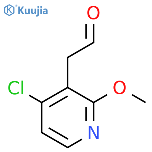 2-(4-chloro-2-methoxypyridin-3-yl)acetaldehyde structure