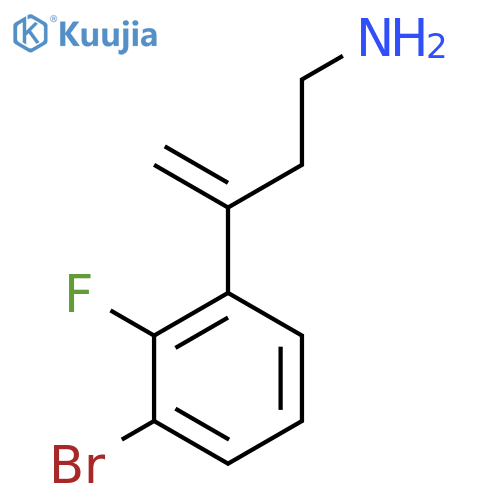 3-(3-bromo-2-fluorophenyl)but-3-en-1-amine structure