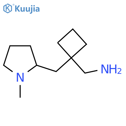 {1-(1-methylpyrrolidin-2-yl)methylcyclobutyl}methanamine structure