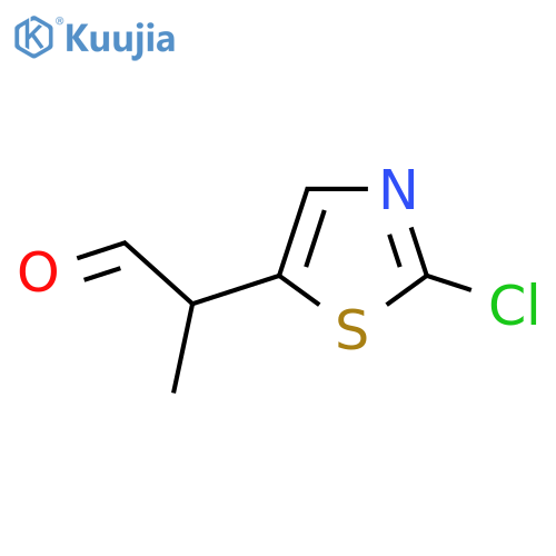 2-(2-chloro-1,3-thiazol-5-yl)propanal structure