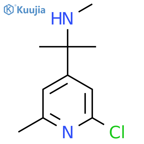 2-(2-chloro-6-methylpyridin-4-yl)propan-2-yl(methyl)amine structure
