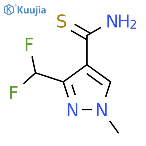 3-(difluoromethyl)-1-methyl-1H-pyrazole-4-carbothioamide structure