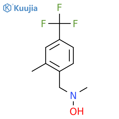 N-methyl-N-{2-methyl-4-(trifluoromethyl)phenylmethyl}hydroxylamine structure