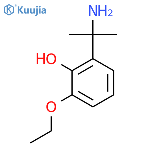 2-(2-Aminopropan-2-yl)-6-ethoxyphenol structure