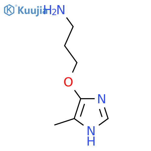 3-(4-methyl-1H-imidazol-5-yl)oxypropan-1-amine structure