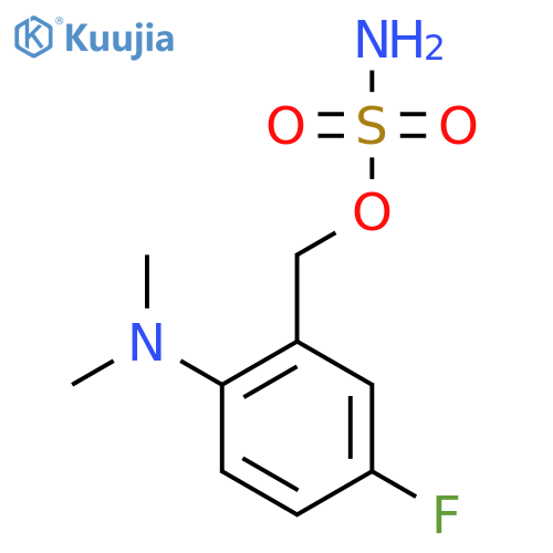2-(dimethylamino)-5-fluorophenylmethyl sulfamate structure