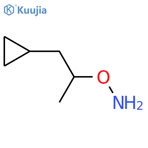 O-(1-cyclopropylpropan-2-yl)hydroxylamine structure