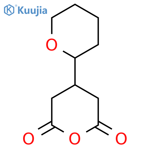 4-(oxan-2-yl)oxane-2,6-dione structure
