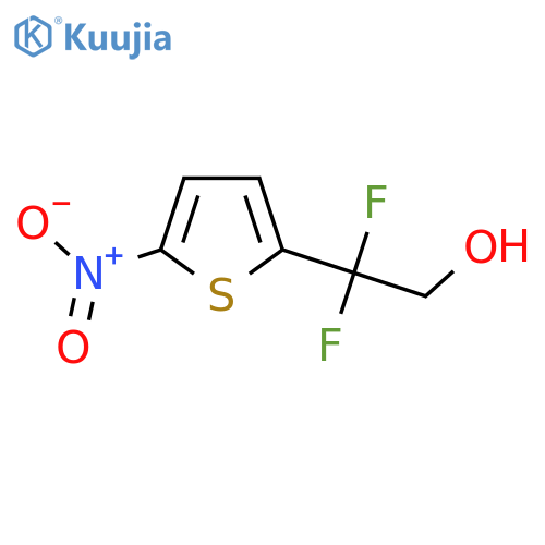 2,2-difluoro-2-(5-nitrothiophen-2-yl)ethan-1-ol structure