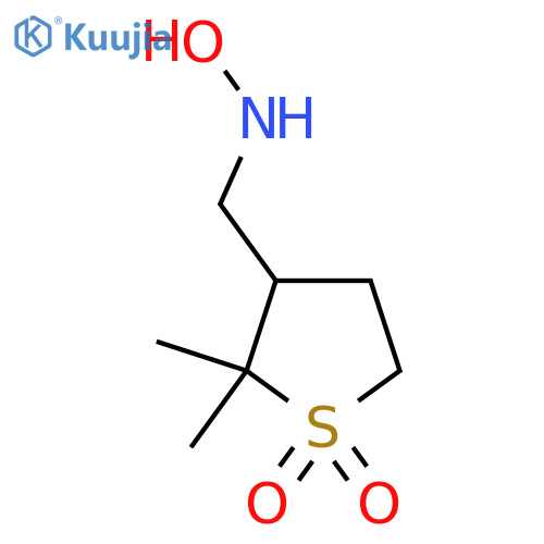 3-(hydroxyamino)methyl-2,2-dimethyl-1lambda6-thiolane-1,1-dione structure