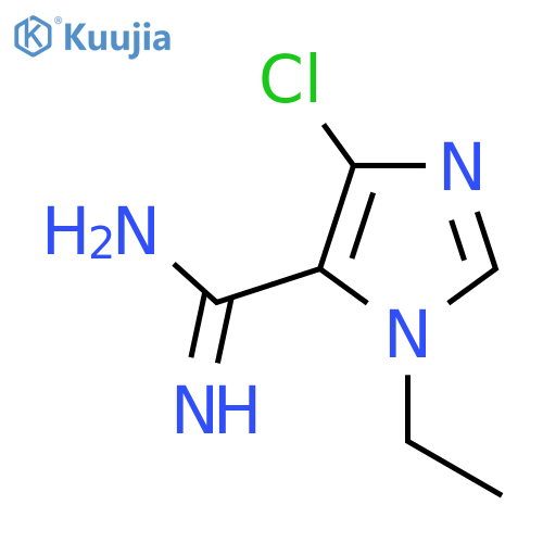 4-chloro-1-ethyl-1H-imidazole-5-carboximidamide structure