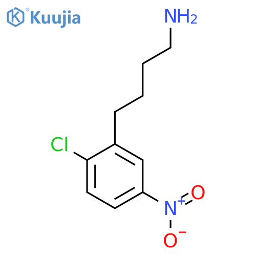 4-(2-chloro-5-nitrophenyl)butan-1-amine structure
