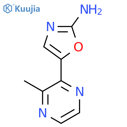 5-(3-methylpyrazin-2-yl)-1,3-oxazol-2-amine structure