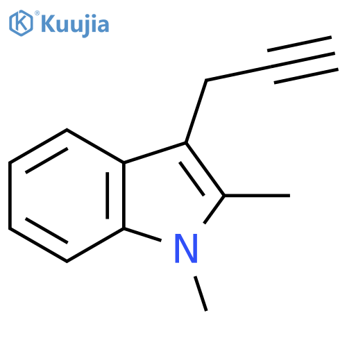 1,2-dimethyl-3-(prop-2-yn-1-yl)-1H-indole structure